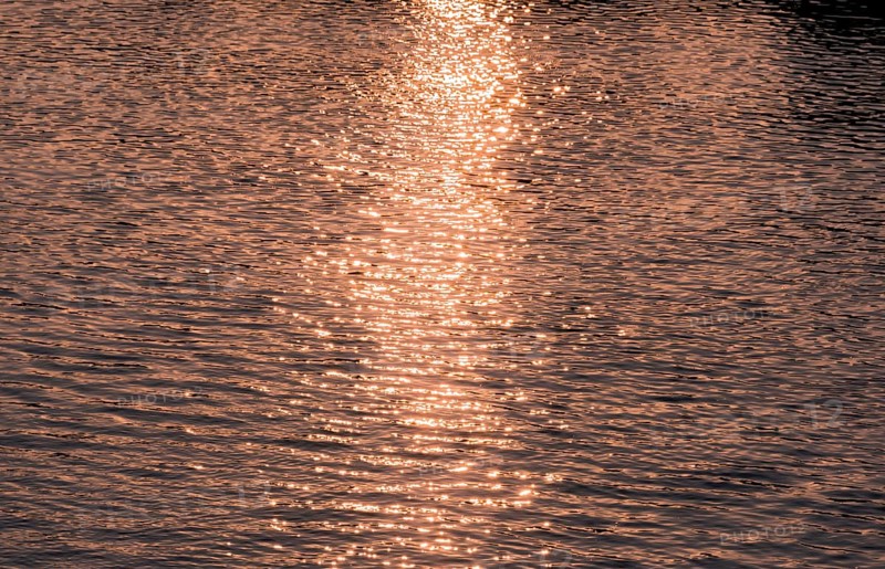 Water reflecting sunset