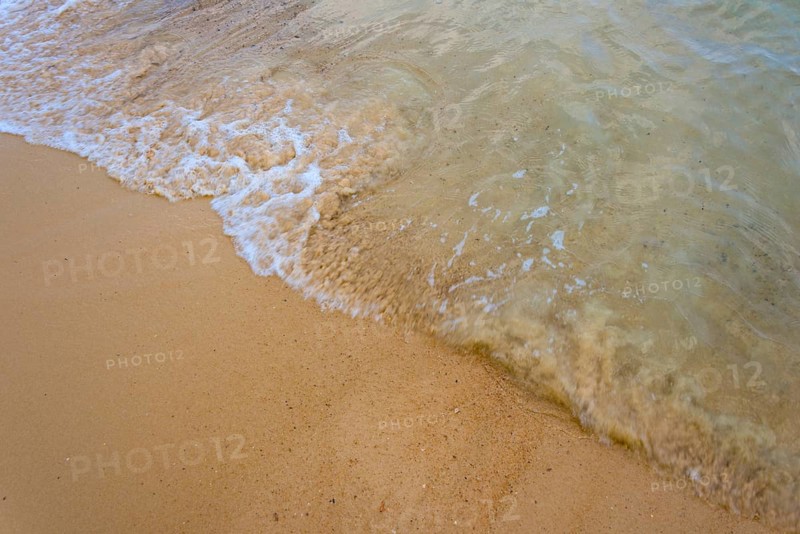 Sandy beach with wave detail