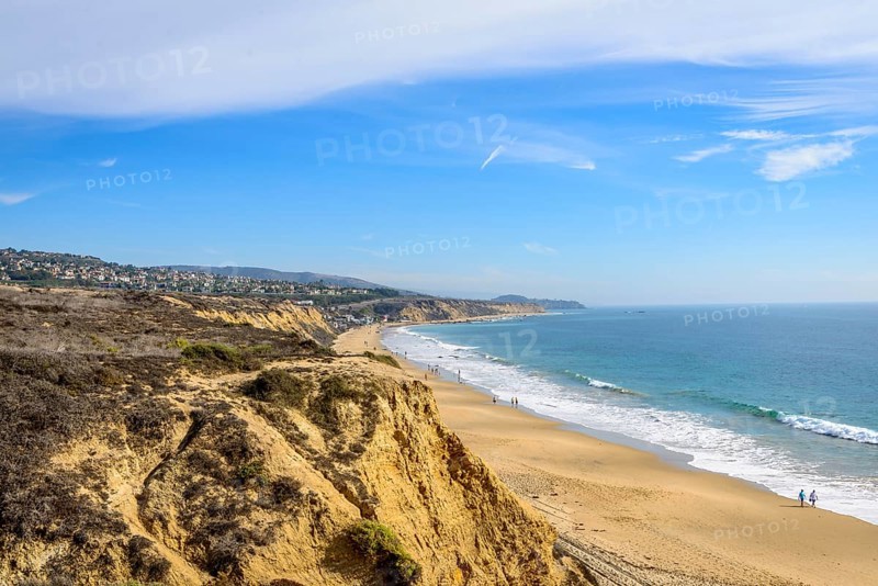 View of the sandy beach from Vista Point