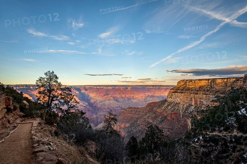Canyon of the Grand Canyon and Bright Angel Trail