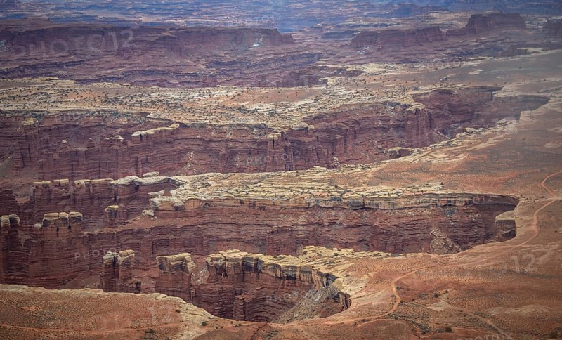 View of erosion landscape from Grand View Point Overlook