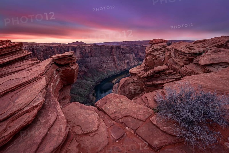 Horseshoe Bend at sunset