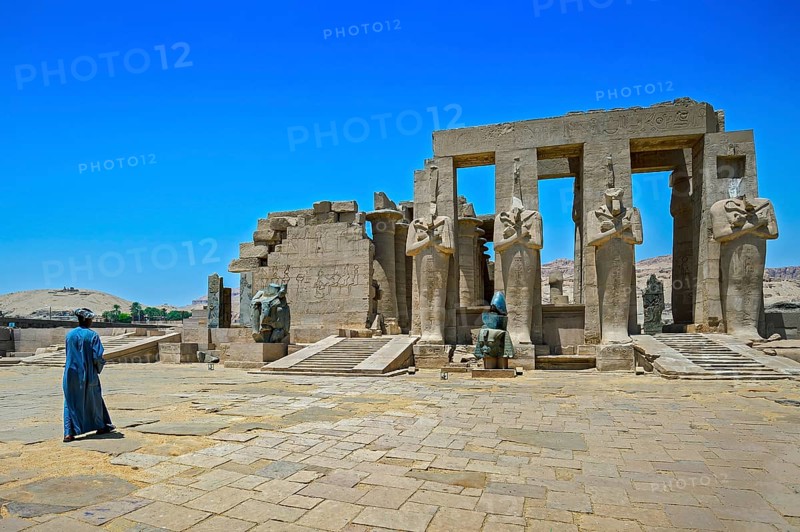 Columnar facade with Statues of Osiris
