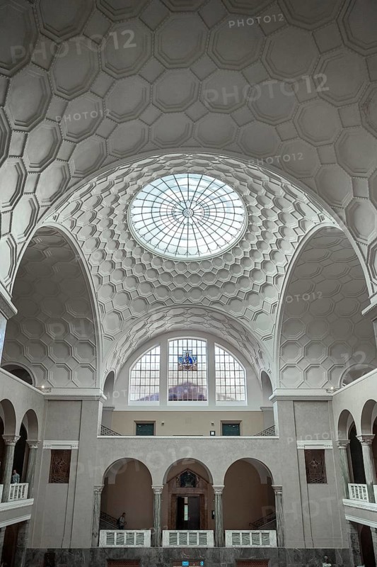 Window and skylight in atrium