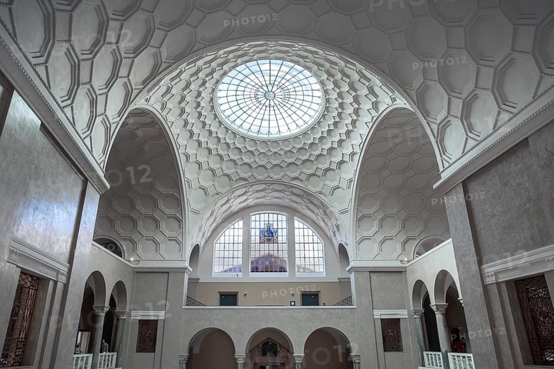 Window and skylight in atrium