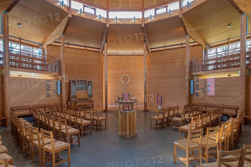 Protestant blessing church in Holzkirchen