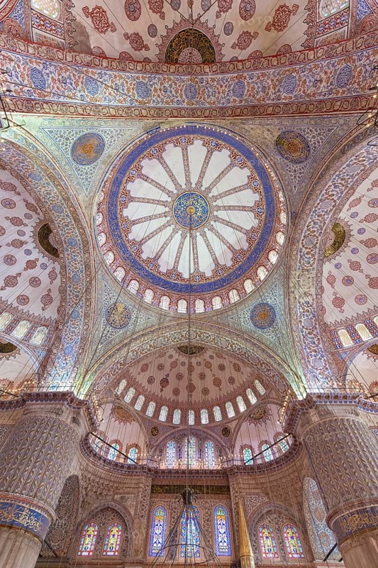 The domes of the blue mosque