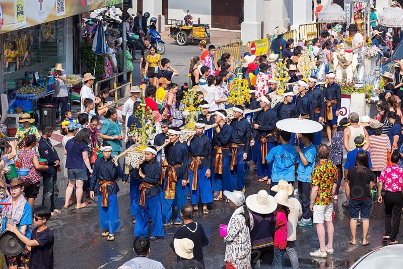 Songkran day parade