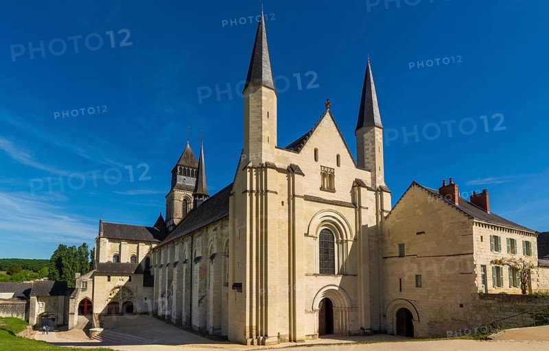 Chevet of the abbey church of Fontevraud Abbey