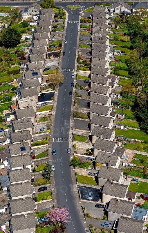 Residential area with terrace houses