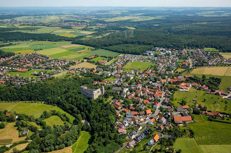 Wewelsburg Castle and surrounding Wewelsburg village