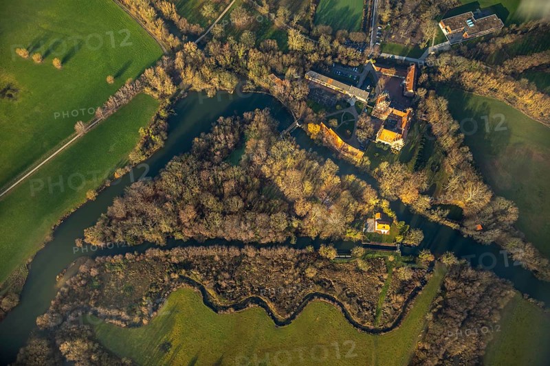 Triangular island at Heessen Castle