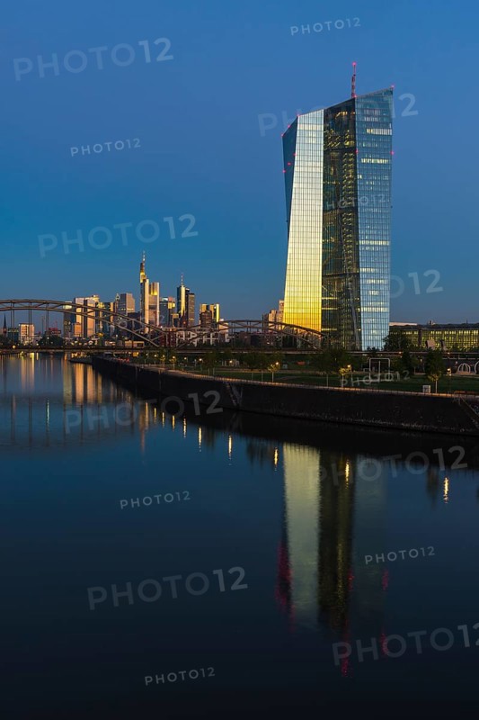 European Central Bank at sunrise