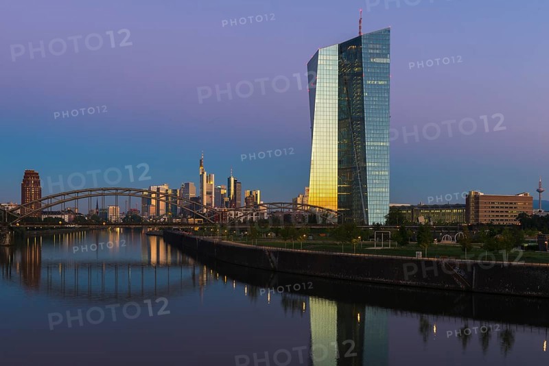 European Central Bank at sunrise