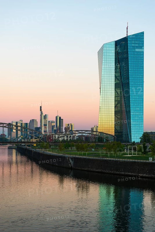 European Central Bank at sunrise