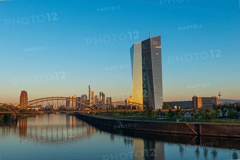 European Central Bank at sunrise