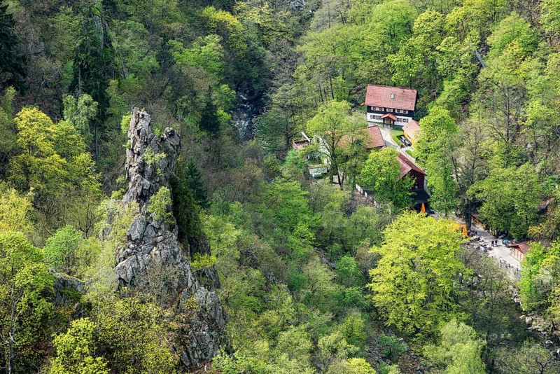 View from the Hexentanzplatz Thale into the Bodetal