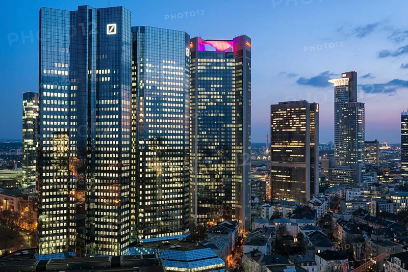 Frankfurt skyline and financial center