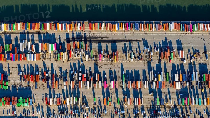 Shipping containers in the Port of Oakland