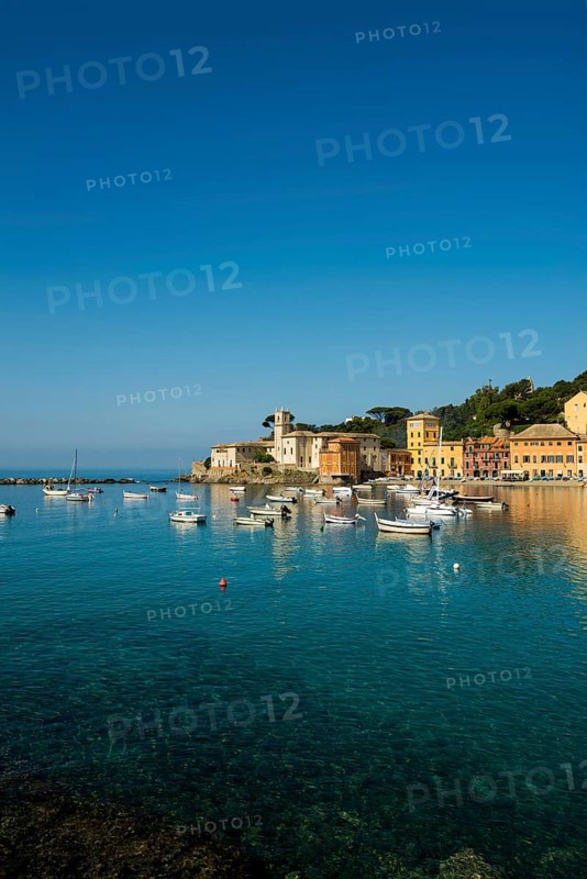 Townscape with harbour in Baia del Silenzio