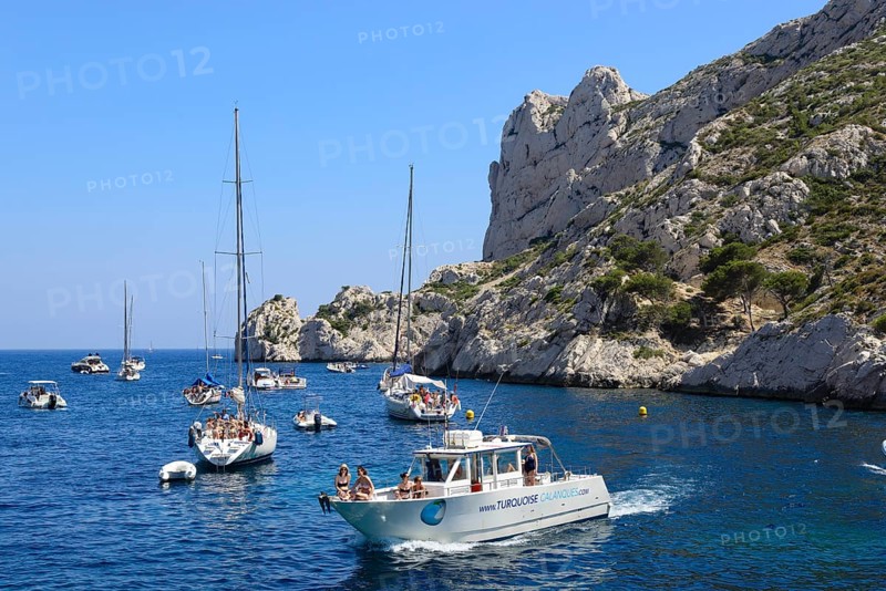Excursion boats on the Mediterranean Sea, Marseille