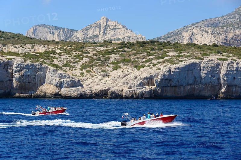 Excursion boats on the Mediterranean Sea, Marseille