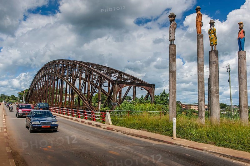 Road next to the old bridge