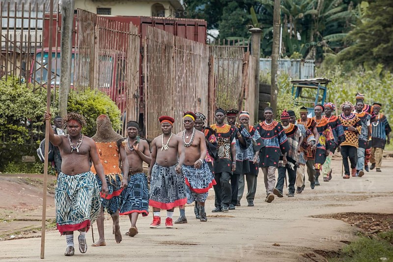 Procession of a secret male association