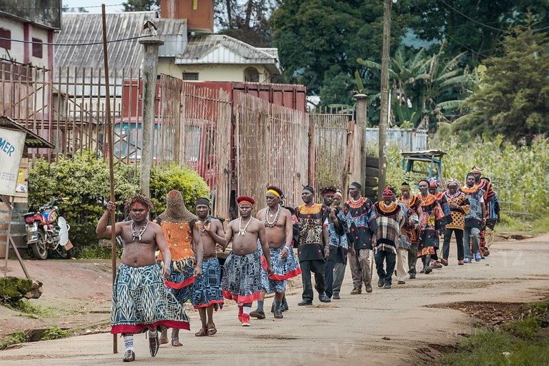 Procession of a secret male association