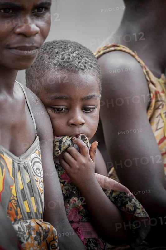 Pygmy woman and child