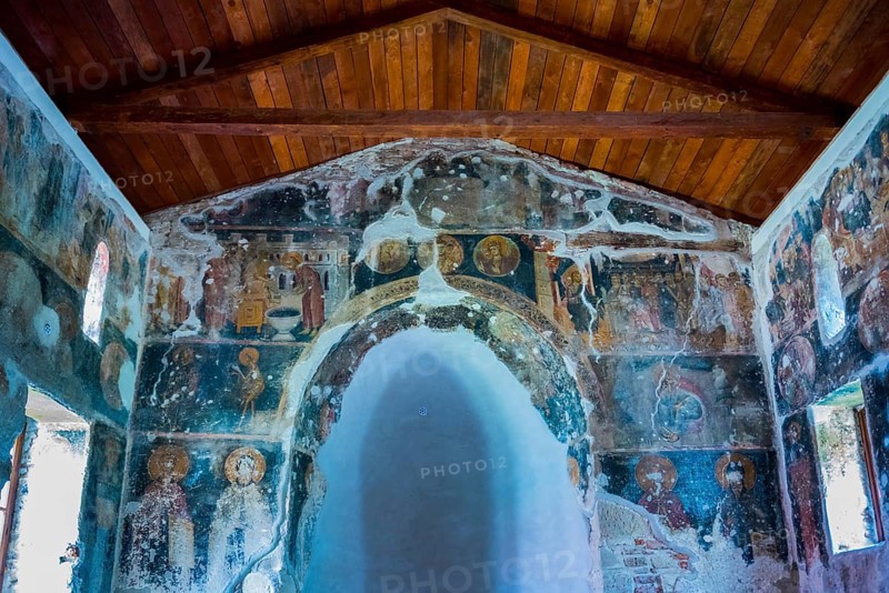 Interior with remains of antique frescoes