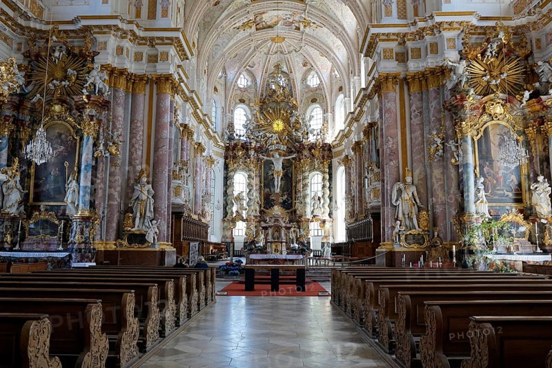 Interior with the altar area