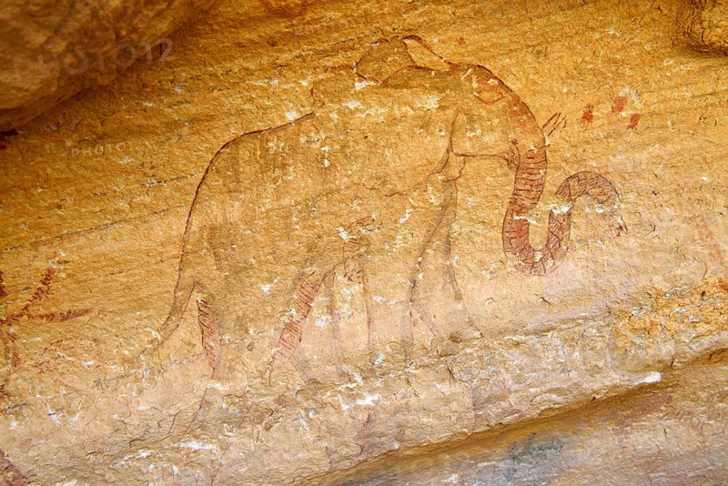 Neolithic rock painting