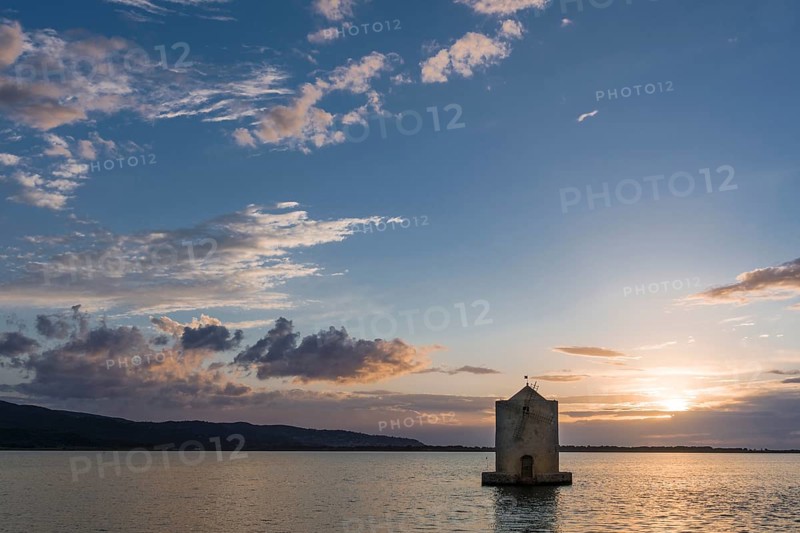 Spanish Windmill in lagoon