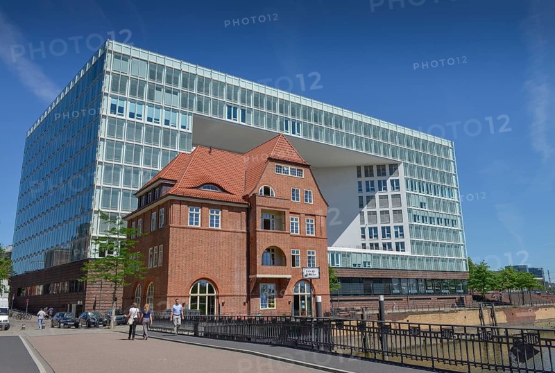 Old customs house in front of Spiegel-Publishing House