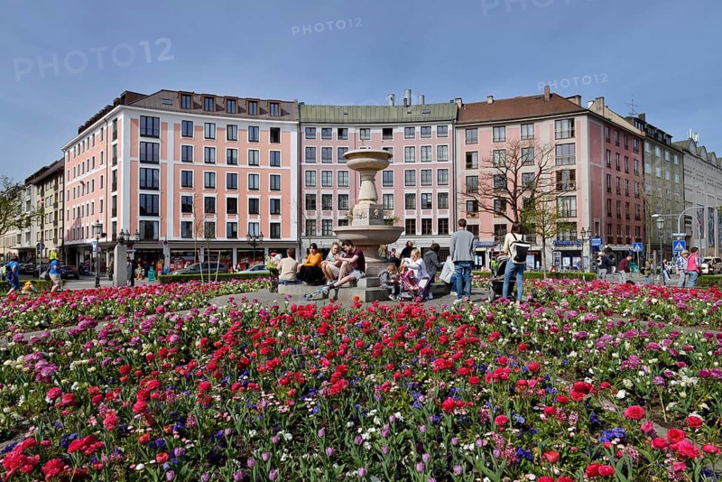 Flowerbeds at Gartnerplatz