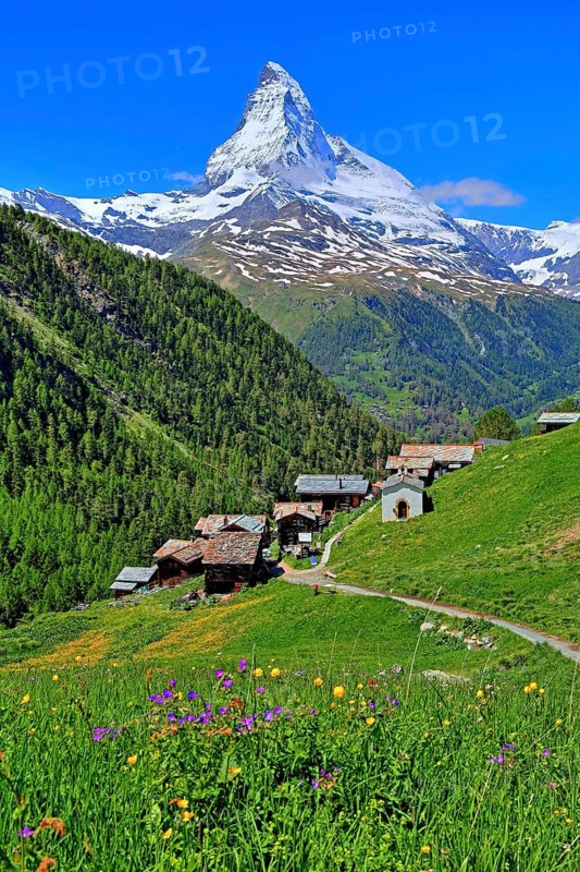 Hamlet Findeln with Matterhorn 4478m