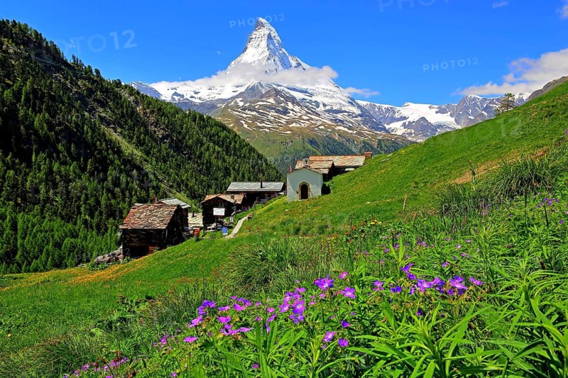 Hamlet Findeln with Matterhorn 4478m