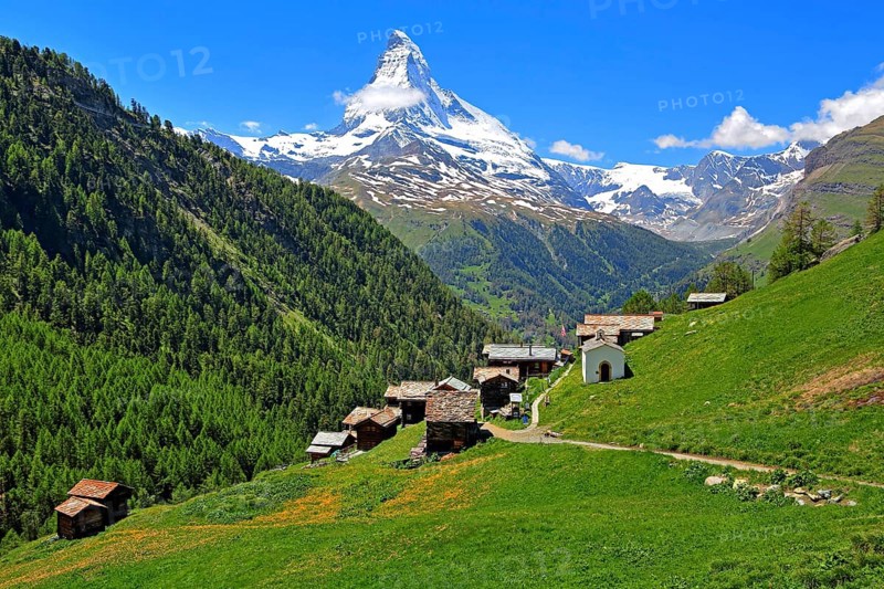 Hamlet Findeln with Matterhorn 4478m