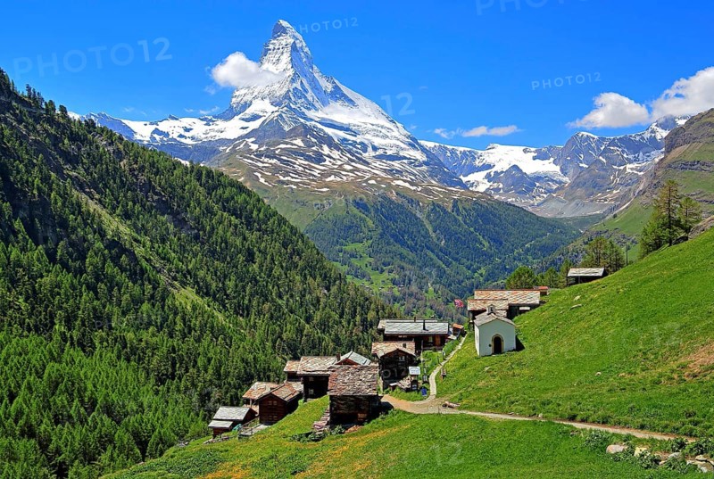 Hamlet Findeln with Matterhorn 4478m