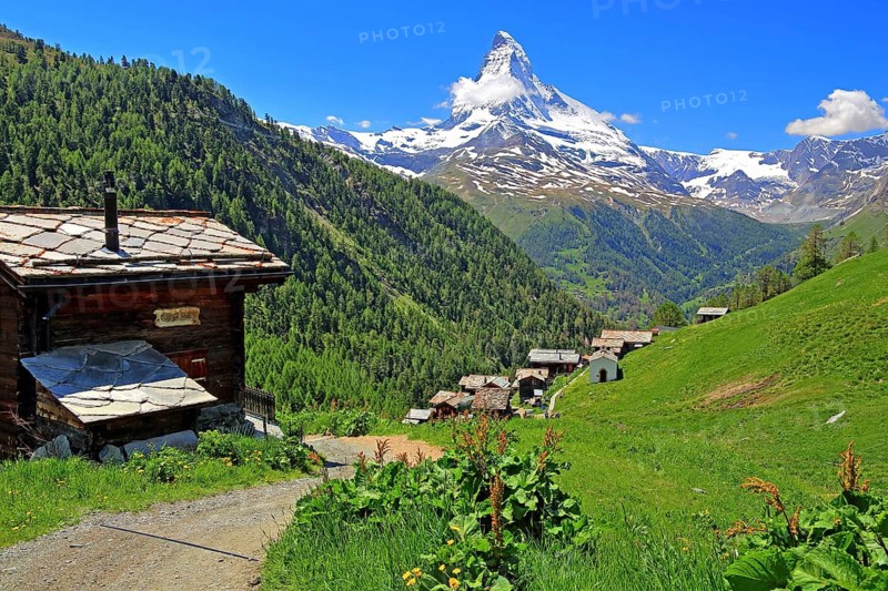 Hamlet Findeln with Matterhorn 4478m