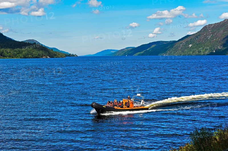 Motorboat on Loch Ness