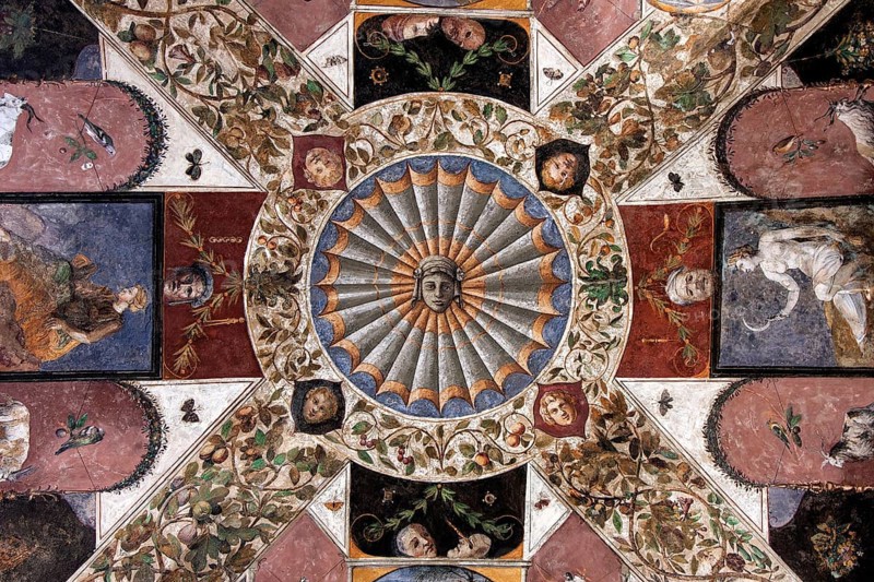 Ceiling fresco in Palazzo Chigi-Saracini