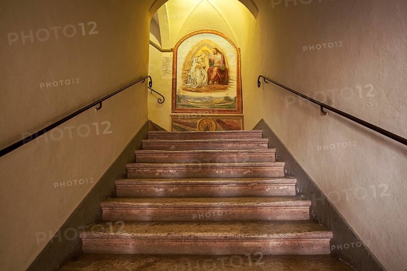 Fresco in stairway