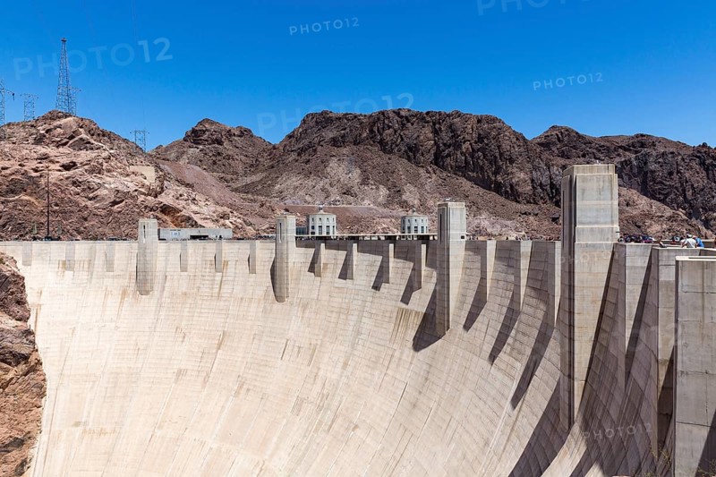 Dam wall of Hoover Dam