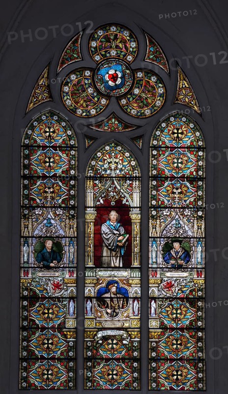 Stained glass window from 1887