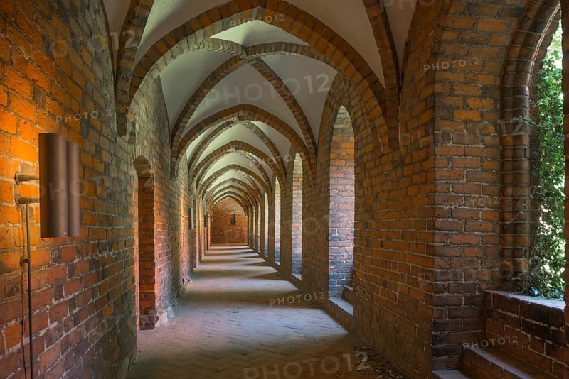Cloister in Carmelite monastery