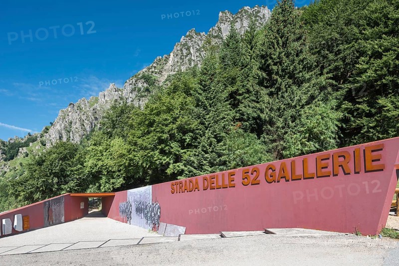 New entrance portal to the military gallery through 52 tunnels on Monte Pasubio