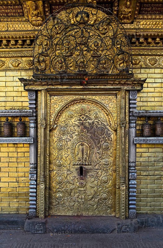 Golden door at Hariti Temple
