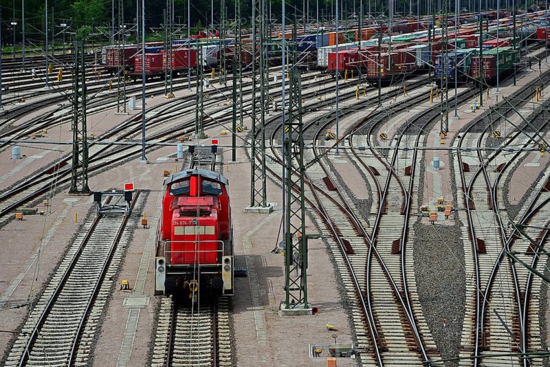 Red locomotive
